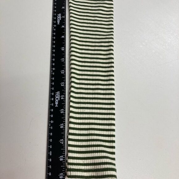 FLAMINGO URBAN,Green & Ivory striped dress, Sz L - Picture 6 of 9